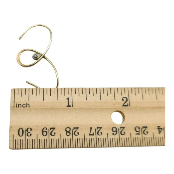 Avon Diamond Pendant Modernist Gold Tone Vintage Just Needs Chain - Picture 4 of 6